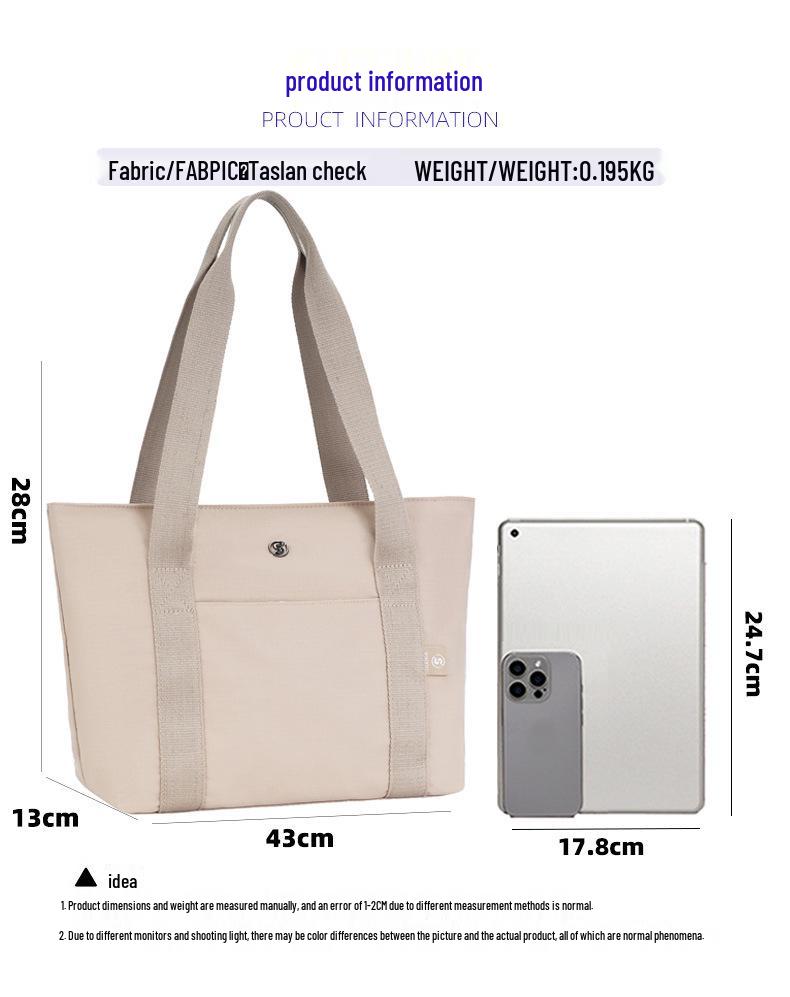 Morandi Series Versatile Shoulder Tote: Classic, Portable Crossbody Bag for Students & Women, Fits Luggage Handle