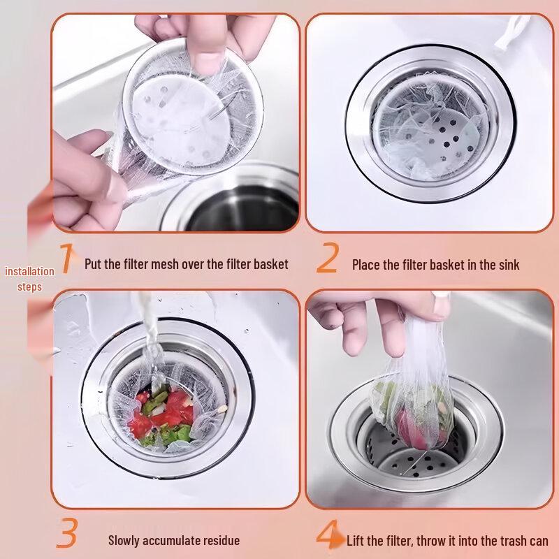 ZISIZ Disposable Sink Strainer Bag