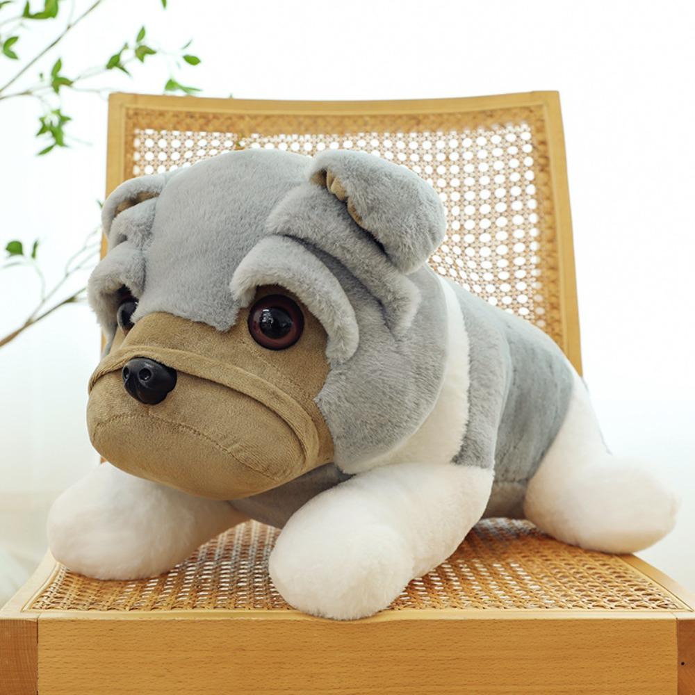 

Thick Eyelids Shar Pei Dog Plush Doll Lying Animals Stuffed Toys Children s Day 25cm-Style 3
