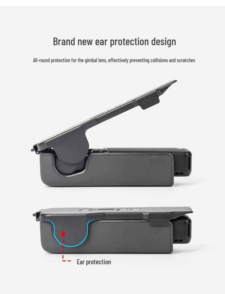 DJI Pocket 3 Protective Case with Magnetic Flip Cover and Screen Plate for Gimbal Camera and Filter Storage.