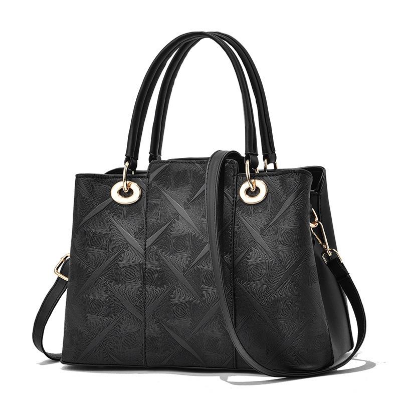 Handbag texture large capacity women's bag embossed design single shoulder oblique span bag