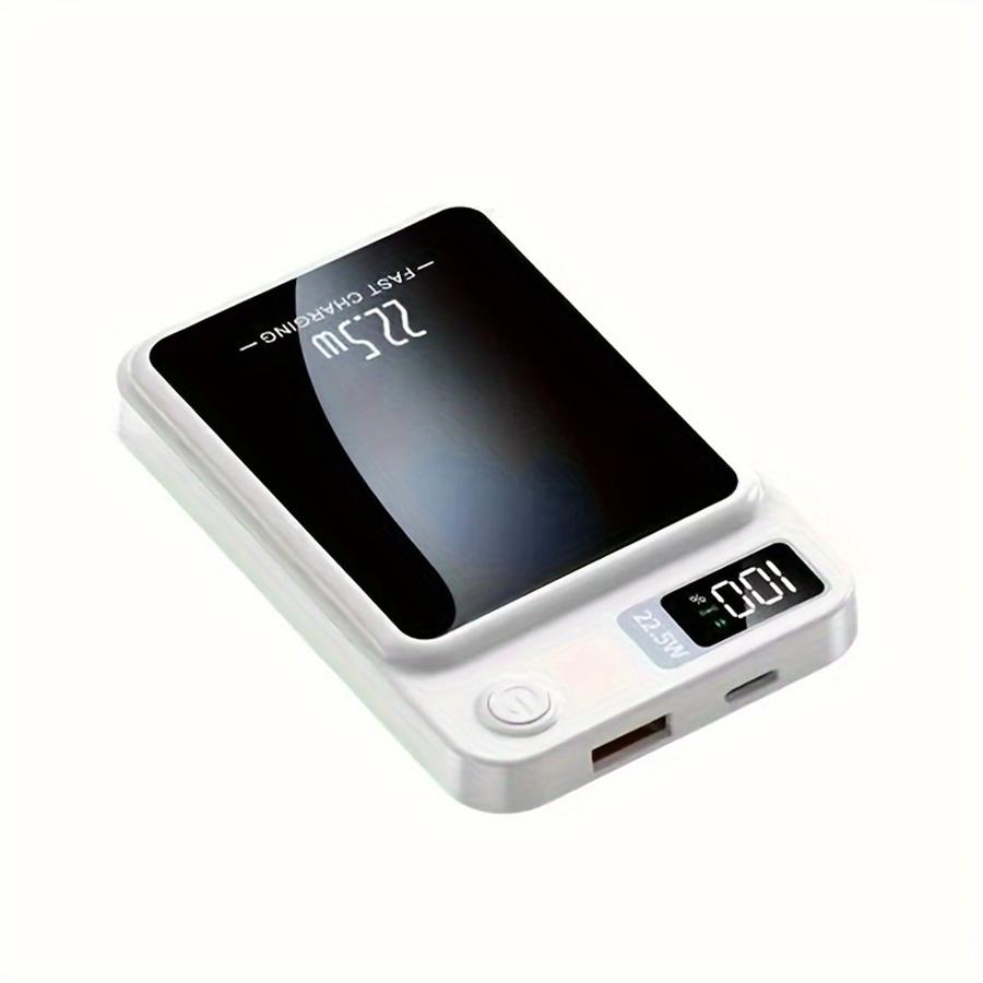 Magnetická bezdrátová powerbanka 10 000 mAh, podporuje rychlé nabíjení 22,5 W / PD 20 W, kompatibilní s telefony iPhone a Android