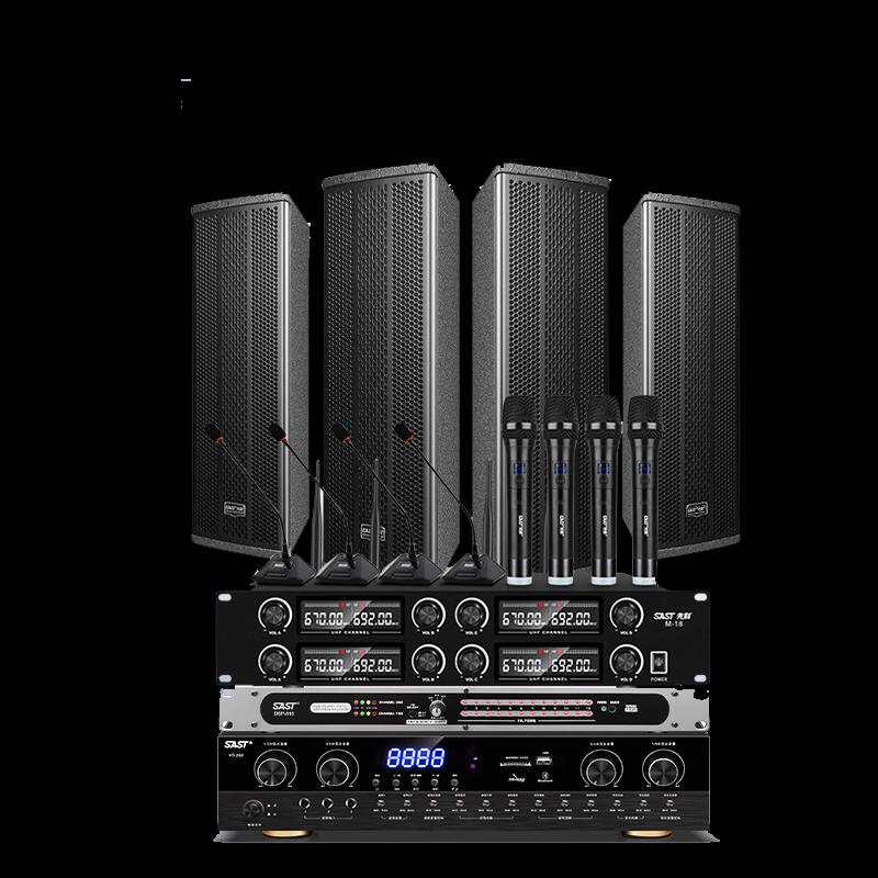 SAST Professional Conference Room Audio System with Wireless Microphones CN Plug (adapter Included) (CN Version)