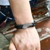 1 Piece Men Vintage Hand Woven Alloy Wing Leather Bracelet Adjustable Feather Bracelet for Men Jewelry For Men