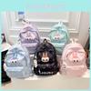 Highcapacity Pattern Cartoon Nylon Backpack Print Designs Girl Student Bag