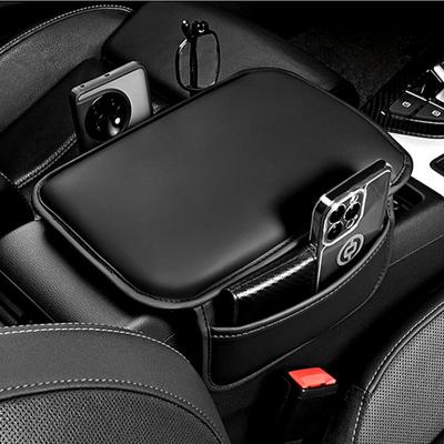 Auto Armlehnenbezug PU-Leder Wasserdichte Armlehnenbox Matte Mittelkonsole Matte Verschleißfest Armauflage Kissen Mittelkonsole