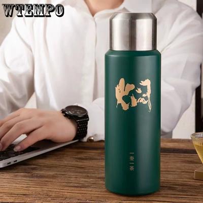 Large Capacity Thermos Cup 500ml Vacuum Flasks Portable Stainless Steel Thermos Cup Water Bottle Travel Tea Mug Office Thermos Cup