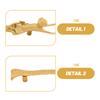Brass Cabinet Pull Monkey Shape Vintage Drawer Knob Decorative Animal Furniture Handle for Wardrobes Dressers Kitchen Cupboards