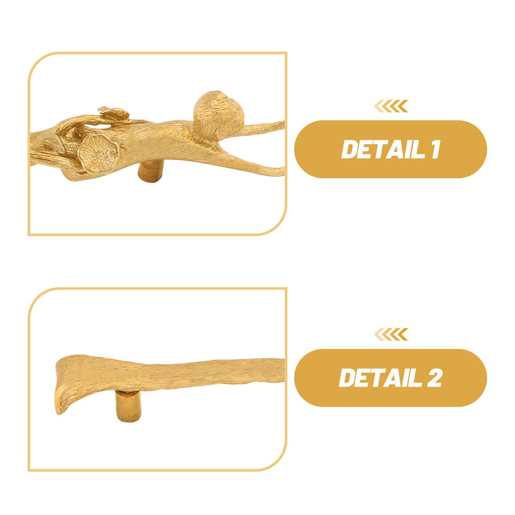 Brass Cabinet Pull Monkey Shape Vintage Drawer Knob Decorative Animal Furniture Handle for Wardrobes Dressers Kitchen Cupboards