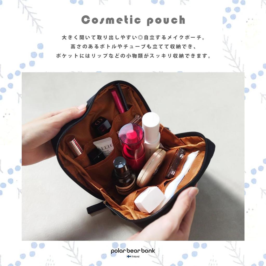 Large Freestanding Nylon Pouch with Embroidered Bear and Fluffy Lightweight and Perfect for Featuring a Cute Animal and Character Design Capacity,