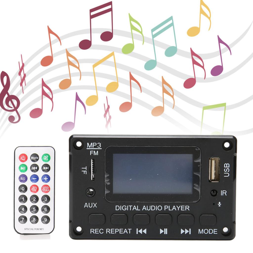 Bluetooth Decoding Board LCD Screen Multifunctional Car MP3 Decoder Board for Car