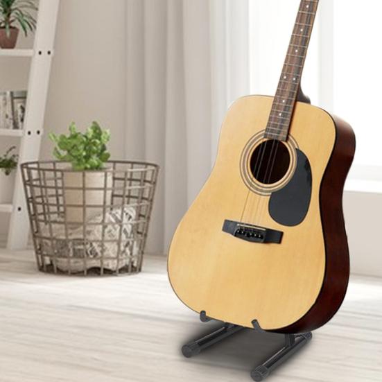 Suport pliabil pentru chitară, de sine stătător, tip A, picioare din silicon antiderapant, braț din burete moale, rezistent la zgârieturi, structură stabilă, acustic, electric