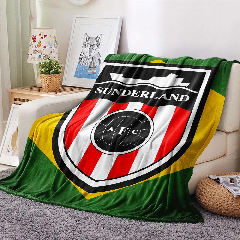 1PC Sunderland A.F Patterned Flannel Blanket Suitable For All Seasons for Home Decor Warmth and Comfort Gifts Holiday Present