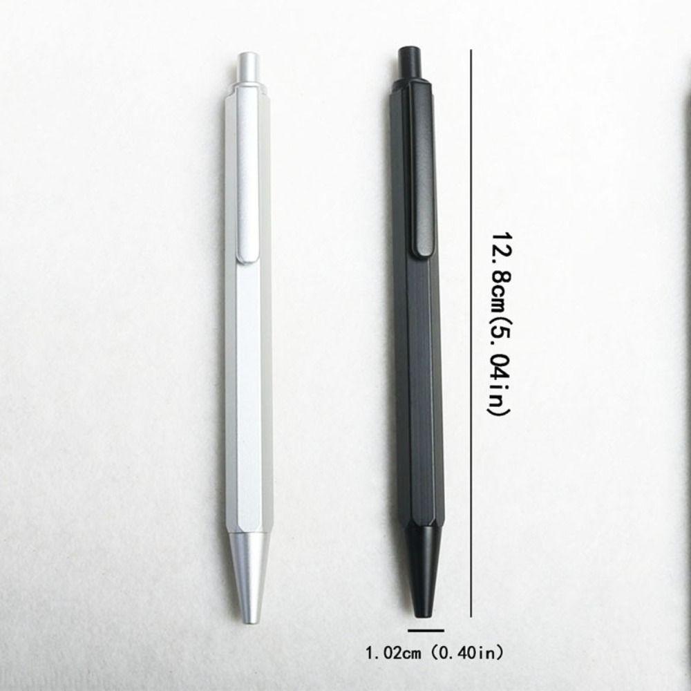 All Metal Ballpoint Pen Press Type Writing Pen Refillable Executive Pen  School Office