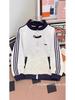 Unisex Retro Hong Kong Style Loose Hoodie with Long Sleeves and Three-Bar Design for Teens