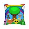 Sprunki Characters Game Square Pillow Covers Polyester Sofa Cushion Cover Cool Decorative Throw Pillow Case 40*40