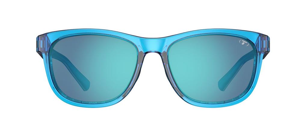 Tifosi Swank Sky Smoke Bright retro lässige Sonnenbrille (Kristallblau, Blau) - 2-Objektiv, Vollformat, (1500409981)