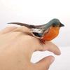 12/1PS Artificial Feather Robin Bird Ornament Christmas Tree Decoration Craft Valentine's Day Wedding Home Outdoor Yard Ornament