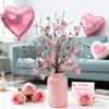 Romantic Heart Bouquet Branch Anti-splash Water Handicraft Artificial Twig Cutting Resin Creative