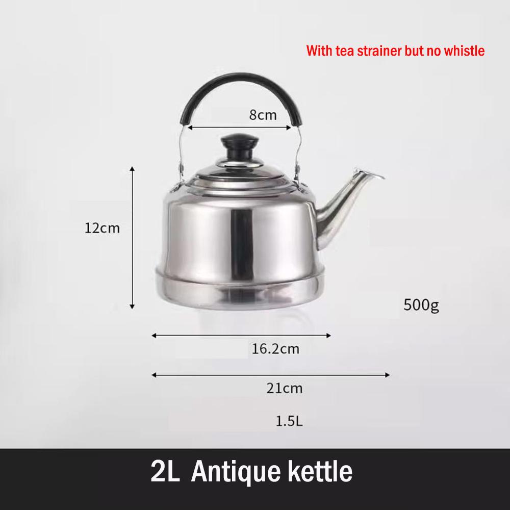 

Утолщенный свисток из нержавеющей стали, Чайник, Кастрюля для добавления супа в ресторан, Чайник, Чайник для кипячения воды большой емкости, 2 л/4 л