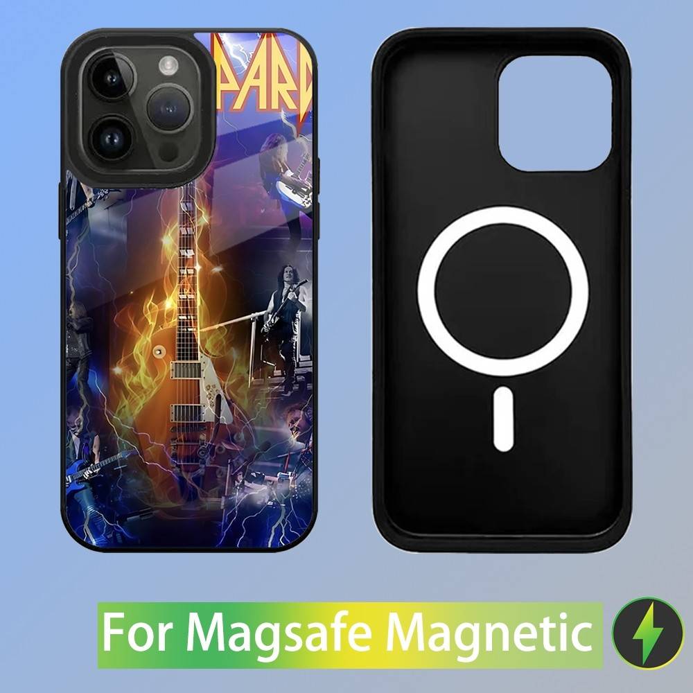 Rock D-Defs-L-Leppards Phone Case For iPhone 16,15,14,13,12,11,Pro,Max,Plus,Mini,SE New Magsafe Magnetic Wireless Charging iPhone16pro