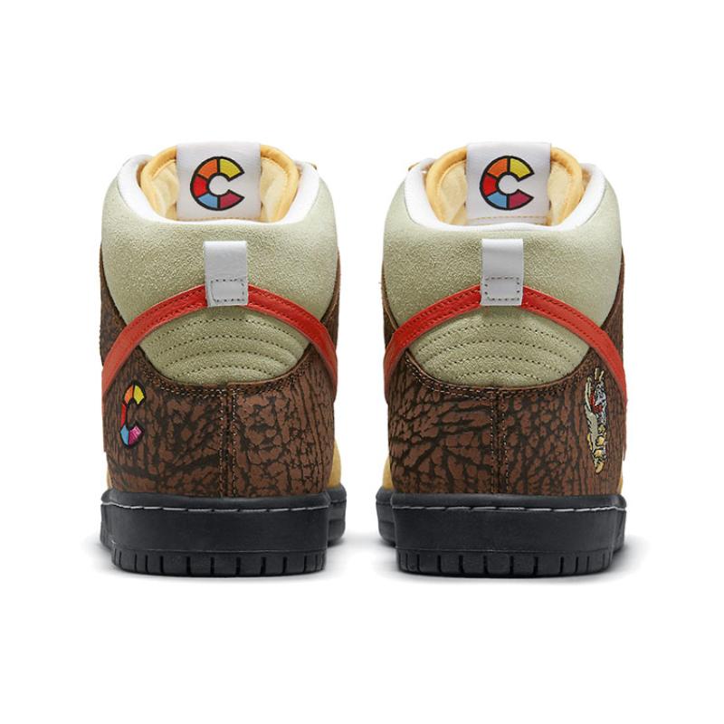 Nike X Color Skates Sb Dunk High 'Kebab And Destroy' Skateboard Shoes CZ2205-700