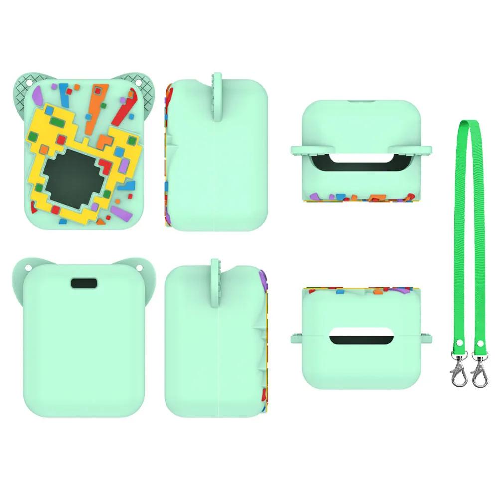 Silicone Cover Case Washable Protective Skin Sleeve with Lanyard Wateproof Protective Cover For Bitzee Magicals Interactive Toy