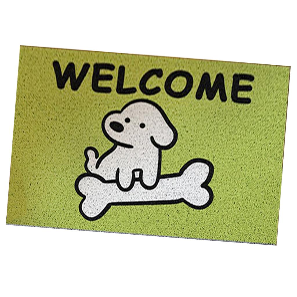 Door Mat Cute Cartoon Dog Pattern Anti Slip Mud Scraping Welcome Rug Front Door Rug Home Decoration