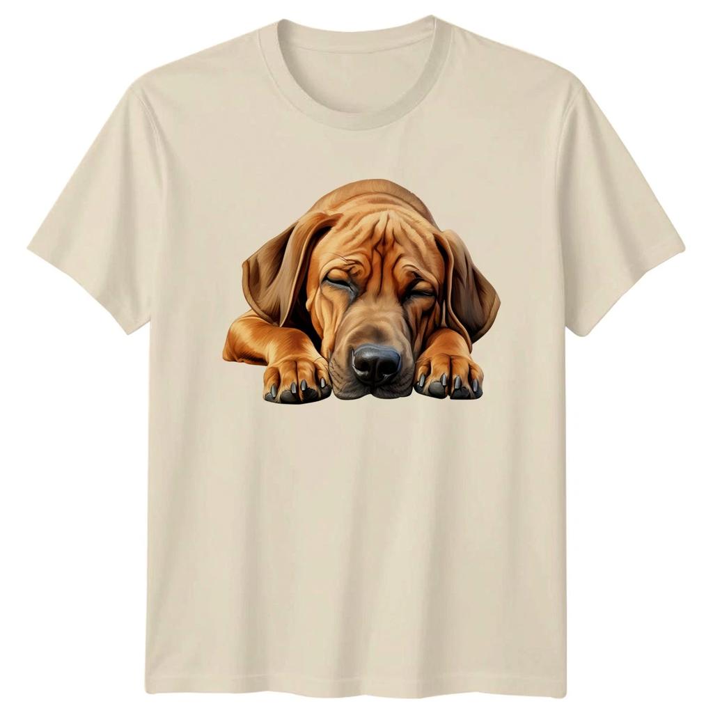 Sleeping Dog Dogs Animals Mens T-Shirt Womens Tee Graphic Unisex Top -a