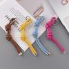 DIY Leather Weaving Car Keychain Pendant - Miu Series Bag Accessory