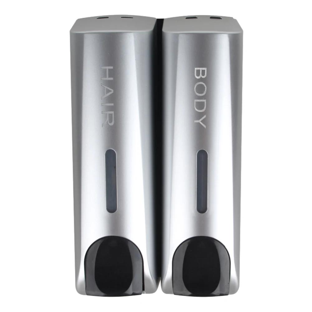 3-Pack 350ml Wall-Mounted Shower Dispenser - Shampoo & Body Wash Organizer for Bathroom (Durable Plastic)
