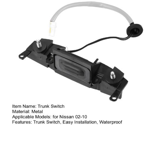 Yousheng Tailgate Switch, Durable Replacement Button, Smooth Operation Accurate Fit, Direct Insert Installation Switch for Nissan Original Car