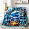 Dolphin Customize Your Name Blanket Warm Comfortable And Soft Blankets Are Suitable For Home Chairs Office Sofas Sofas Office Camping And Gifts For