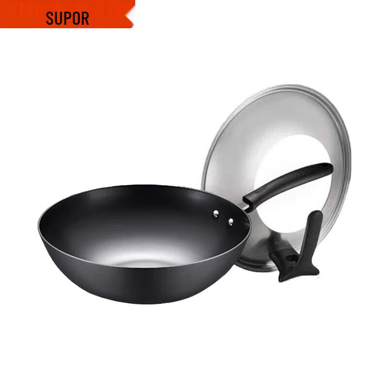 SUPOR Cast Iron Non-Rust Wok