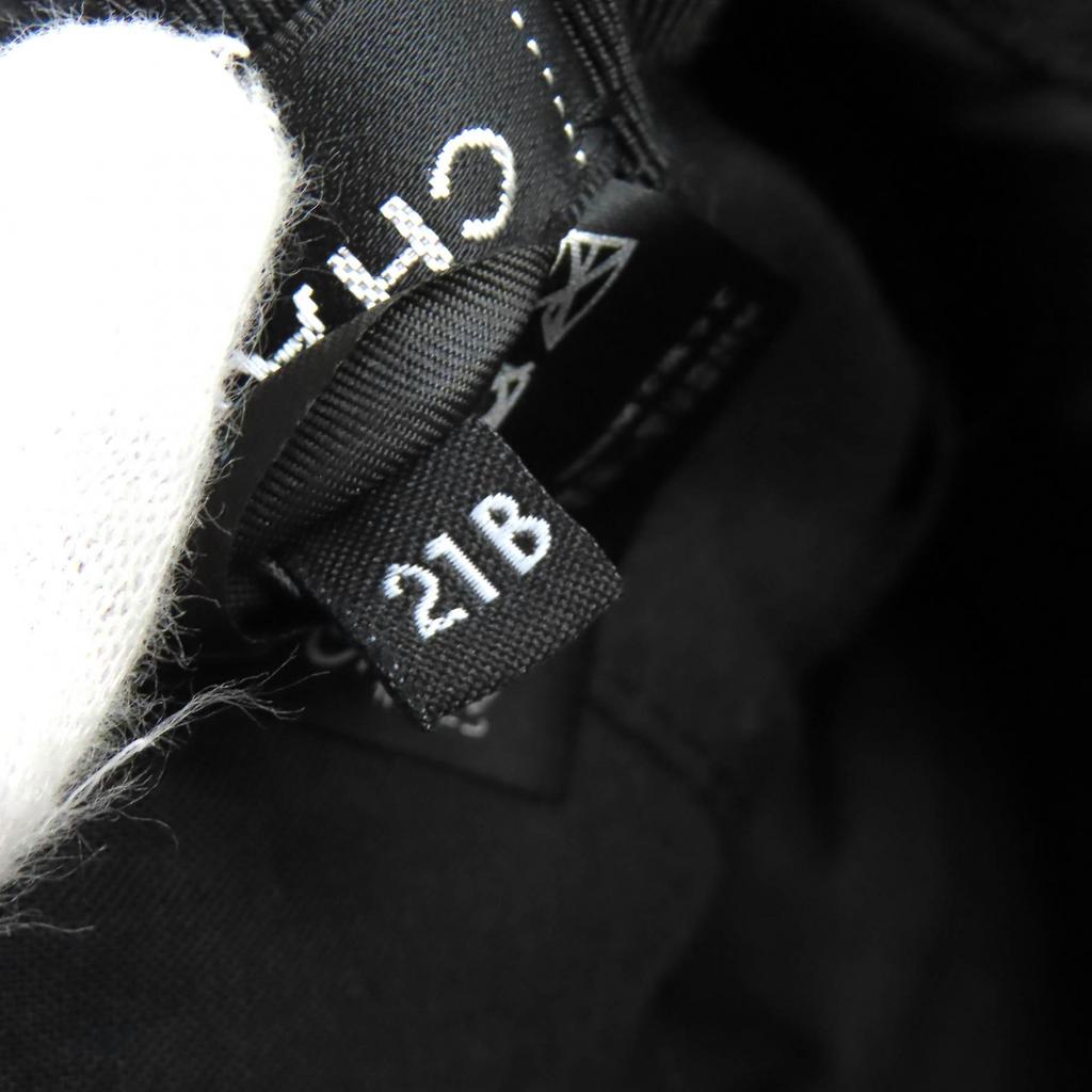 Excellent CHANEL COCOMarkMetal all-over print pile bucket hat black M 21B AA7847 Used