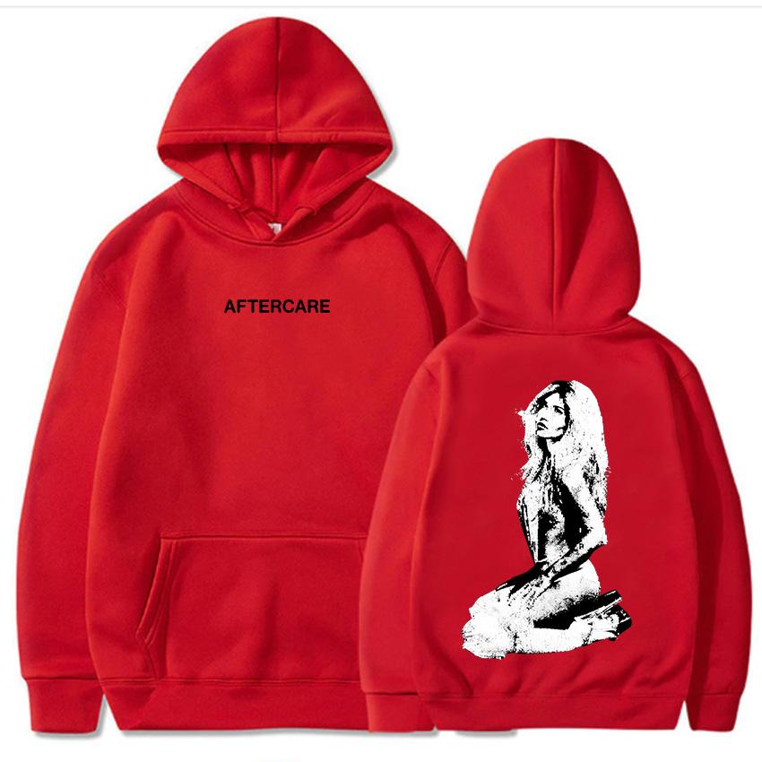 AFTERCARE Rhinestone Photo Hoodie Nessa Barrett Singer Printing Sweatshirts Women Clothing Long Sleeve Unisex Streetwear Hoodies