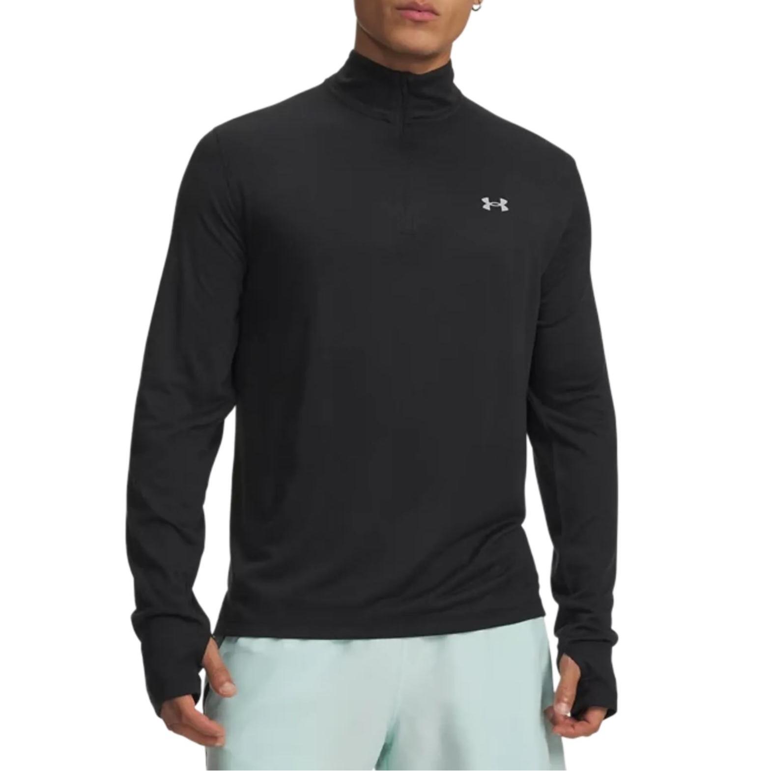 

Under Armour Velociti Zip Long Sleeve Logo T-Shirt Men tops 6010887-001 S