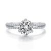 S925 Sterling Silver 1.5 Carat Moissanite Half-Mountain Ring