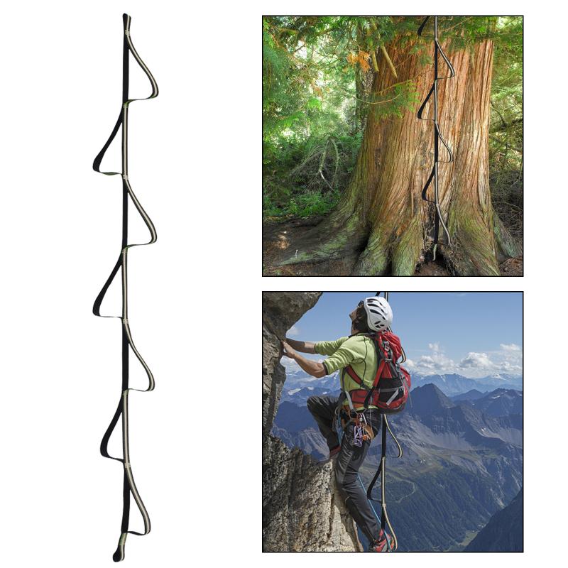 7-step Outdoor Rope Ladder Foldable Rescue Survival Soft Ladder Indoor Outdoor Training Climbing