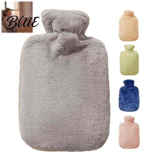 Durable Heat Pack PVC Hot Water Bottle with Plush Cover, 1000/2000ML Leakproof Bag, Leak Proof Bag Cold Compress Pouch for Shoulder, Back, Hand, Legs,