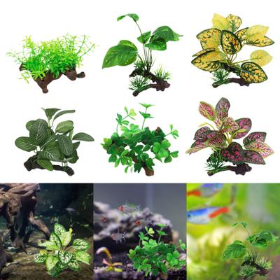 Fish Tank Ornament Safe Multiple Styles Fine Workmanship Simulated Pollution-free Decor Wear Resistant Driftwood