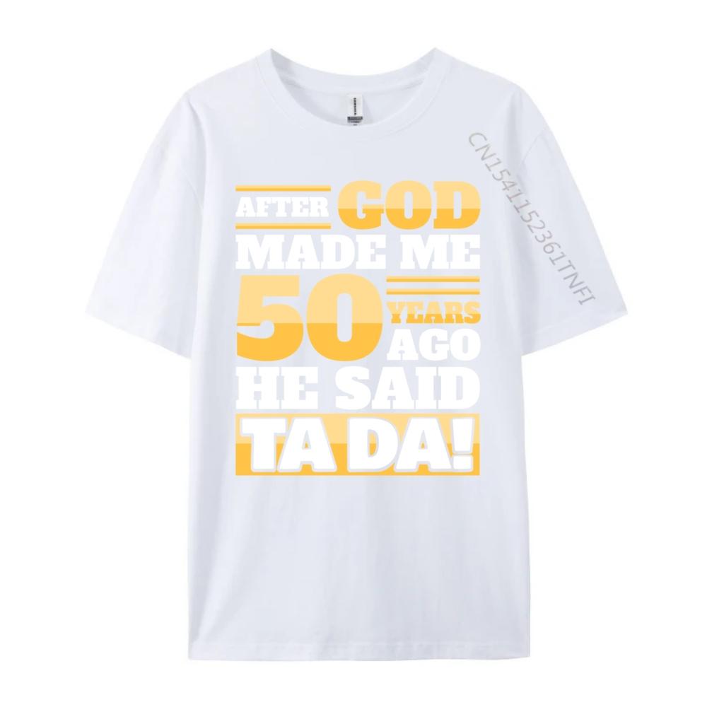 Funny 50th Birthday 50 Years Mens Shirts Graphic Tee Camiseta Masculina Chinese Style