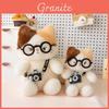 Three Flower Cat Plush Toy Cartoon Camera Style Cushion For Kids And Collectors