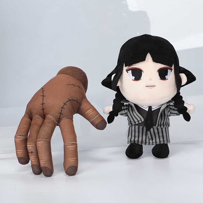Addams Family Wednesday Puppe Plüschtier 25cm Weiche Geschenke für Fans