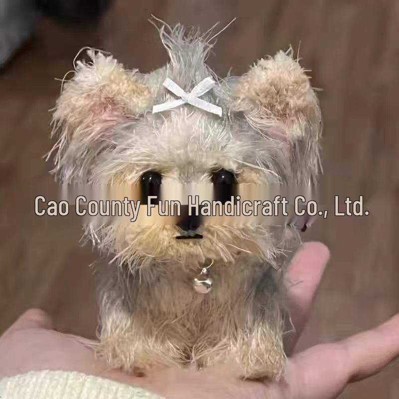 

Набор для самостоятельной работы: Кукла-палочка с длинными волосами и искусственным кроличьим мехом - Идеально для подарков щенкам и котятам