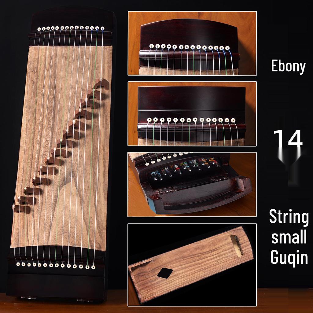 Mini Guzheng Portabil cu 14 Corzi pentru Copii – Instrument de Practică pentru Începători 70CM