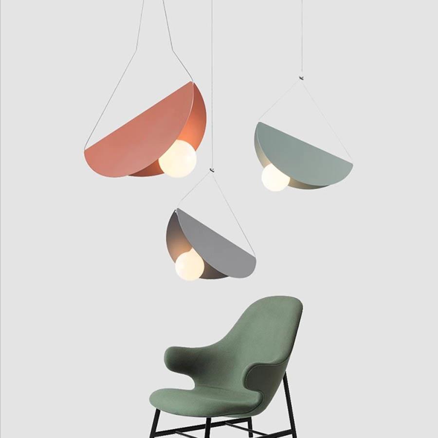 Lumină Pendant LED Creativă Art Book Restuarant Bar Lampă Pendant Macaron Hotel Birou Librărie studio Coridor Lămpi Suspendate