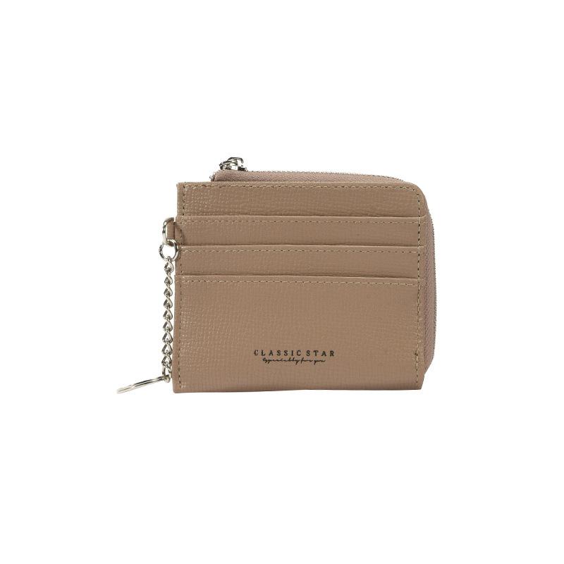 2025 new women's wallet women's high-end short student women's card bag ins women's zipper light and small money