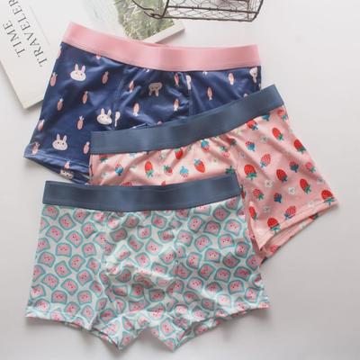 Men's Mid-Waist Fashion Printed Boxer Briefs for Autumn/Winter