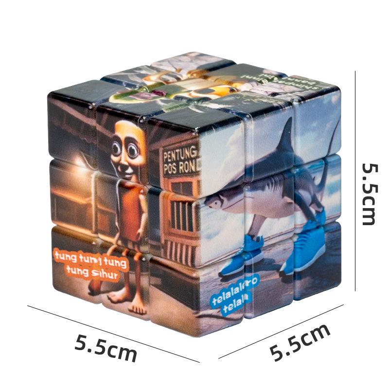 Shanhaijing AI magic Cube Puzzle game Relieve stress Stimulating battles toy parent-child interaction birthday present for kids